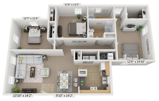 3BR Floorplan