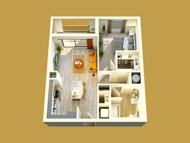 one bedroom floor plan