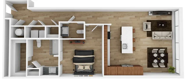one bedroom floor plan