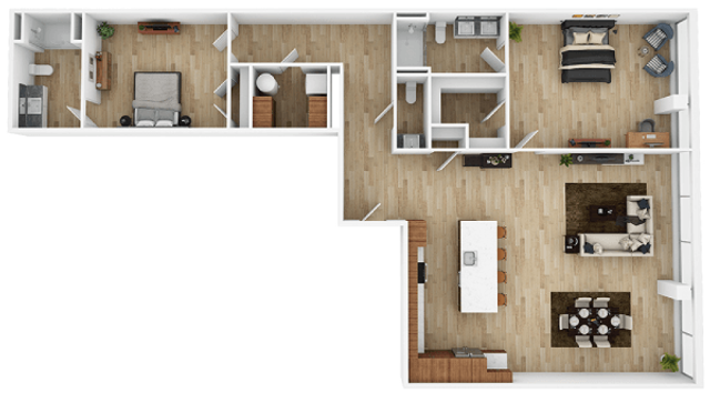 two bedroom floor plan