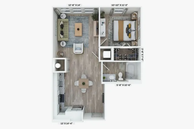 one bedroom apartment home