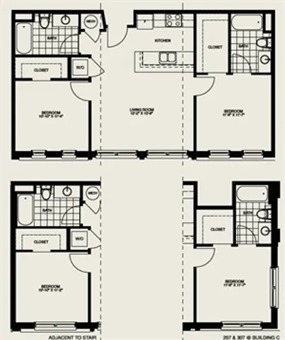 Colony Village B1 Floor Plan