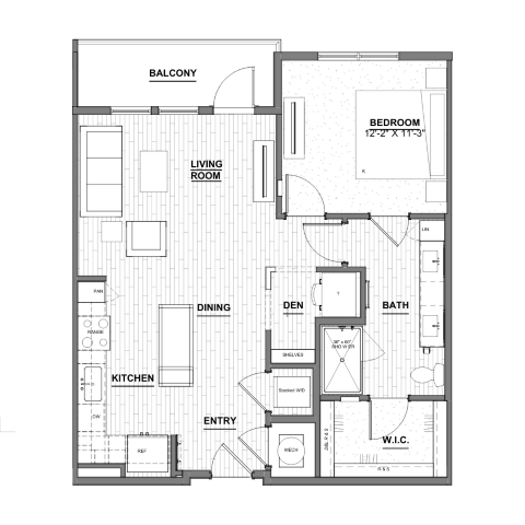 Ellison Museum District - Apartment Floorplan