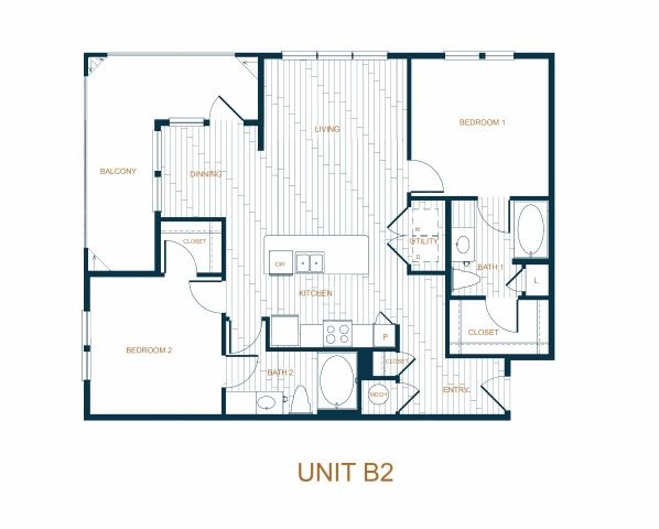 Neuhaus Lake Worth - Unit B2 Floorplan