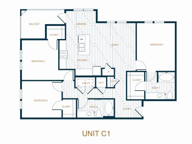 Neuhaus Lake Worth - Unit C1 Floorplan