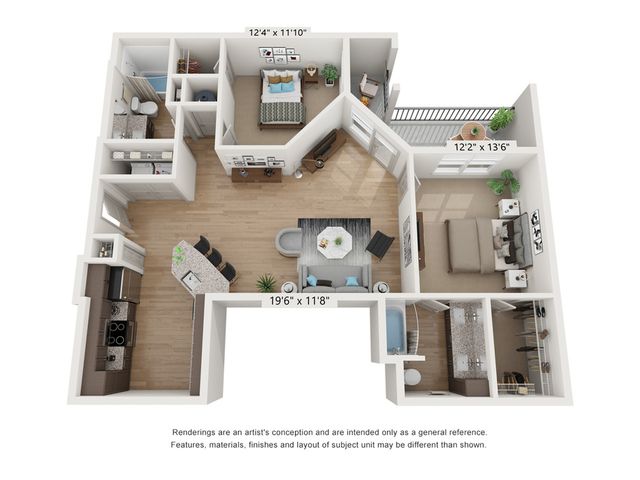 2 Bed 2 Bath