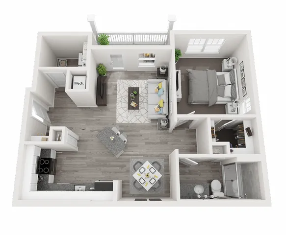 The Piedmont, 1 Bed, 1 Bath