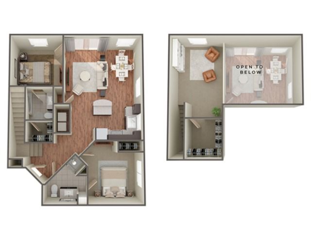 2 Bedroom Floor Plan | Apartments In Birmingham AL| Station 121