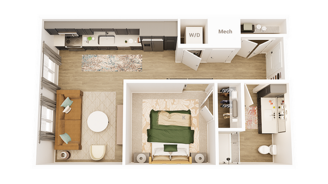 Ellison at The Preserve - One-Bedroom Floorplan
