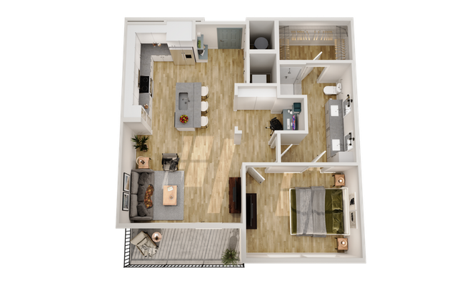 Ellison Mallard Creek - 3D Floorplan