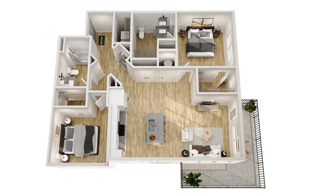 Ellison Mallard Creek - Apartment Floorplan