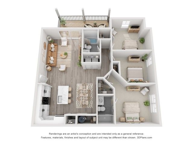 The View at Crow Creek (new) - Two-Bedroom Floorplan