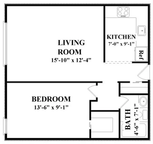 1J1 - 1 Bdrm, 1 Bath, Jr.