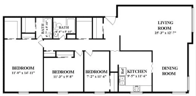 302A - 3 Bdrm, 2 Bath