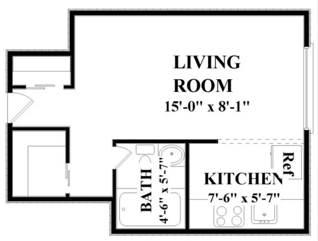 0E1B - Efficiency, 1 Bath