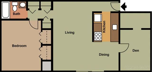 1 Bedroom Den w/Storage