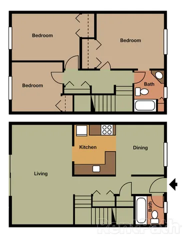 3 Bedroom Townhome