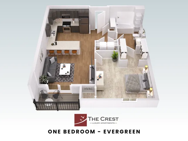 Evergreen (B3) 3D Floor Plan