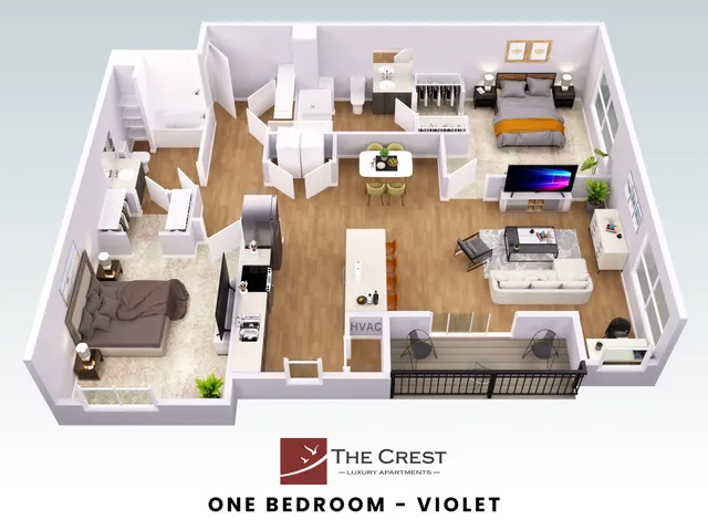 Violet Floor Plan 3D