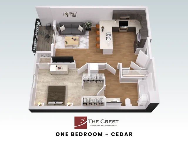 Cedar 3D Floor Plan