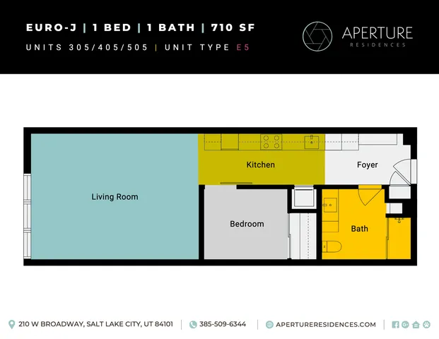 Units 305, 405, 505 Aperture - Floor Plan Inserts