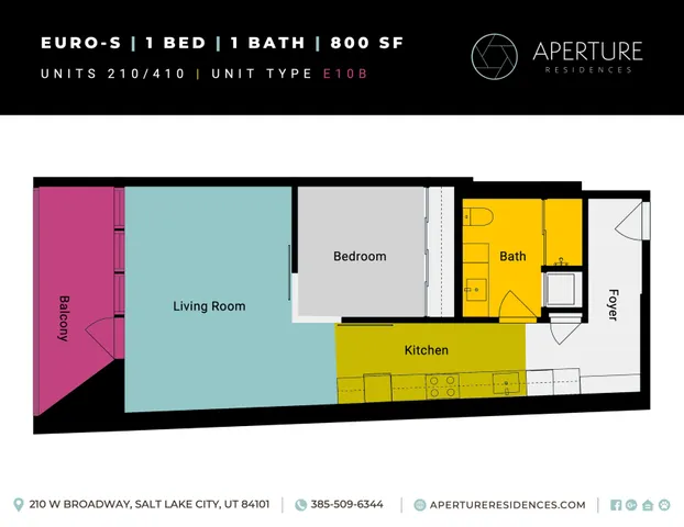 Units 210, 410 Aperture - Floor Plan Inserts