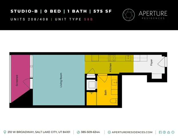 Units 208 408 Aperture - Floor Plan Inserts