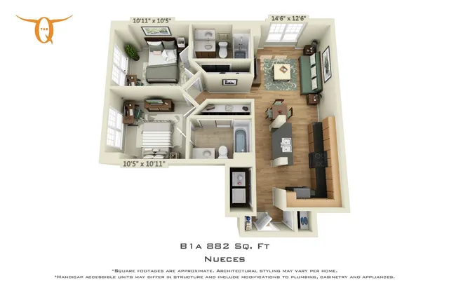 1 BEDROOM