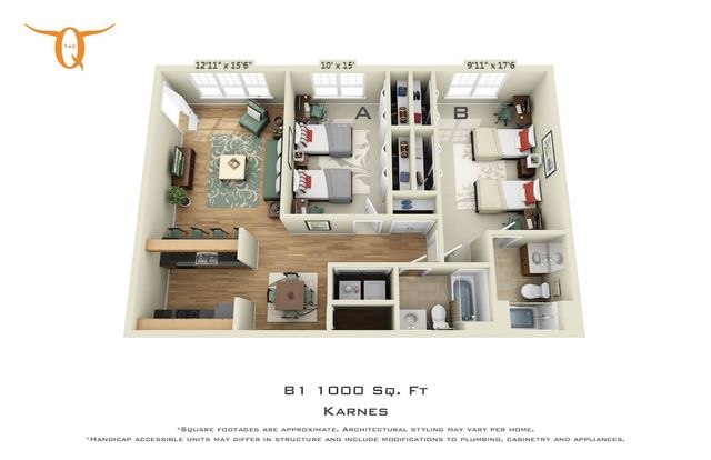 2 bedroom
