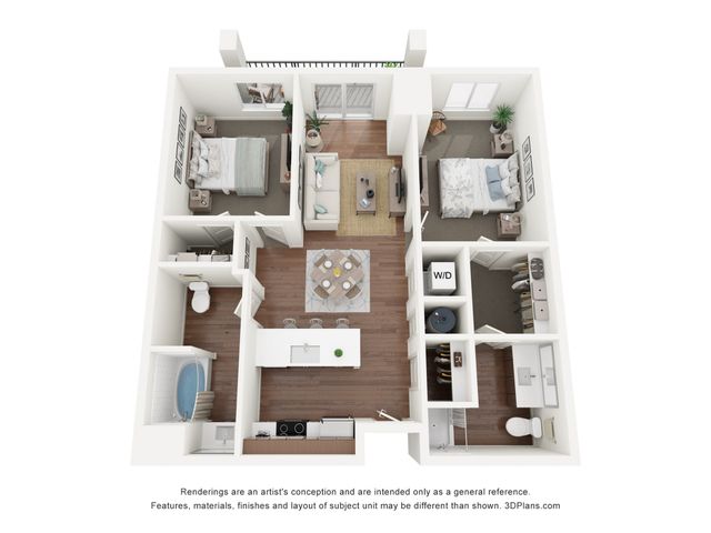 B1 2x2 Furnished