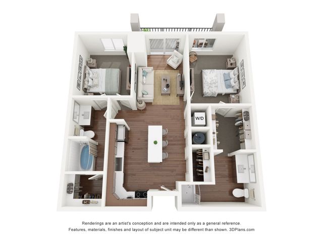 B4 2 Bed 2 Bath Furnished