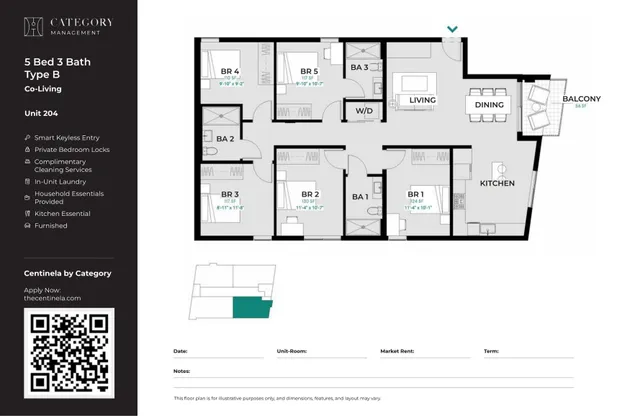 5 Bed 3 Bath - B