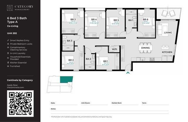 6 Bed 3 Bath - A