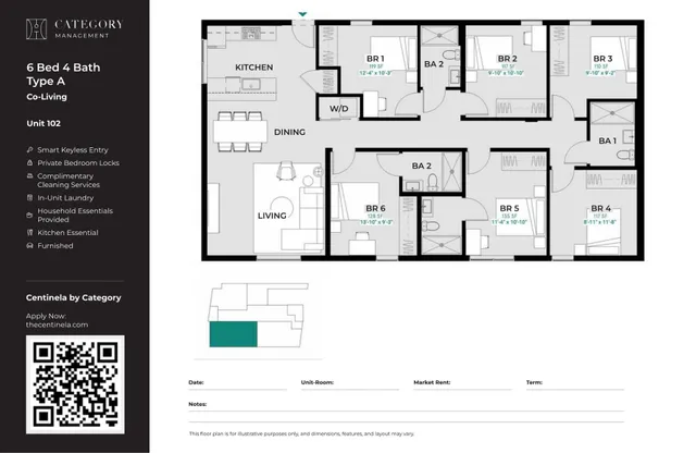 6 Bed 4 Bath - A