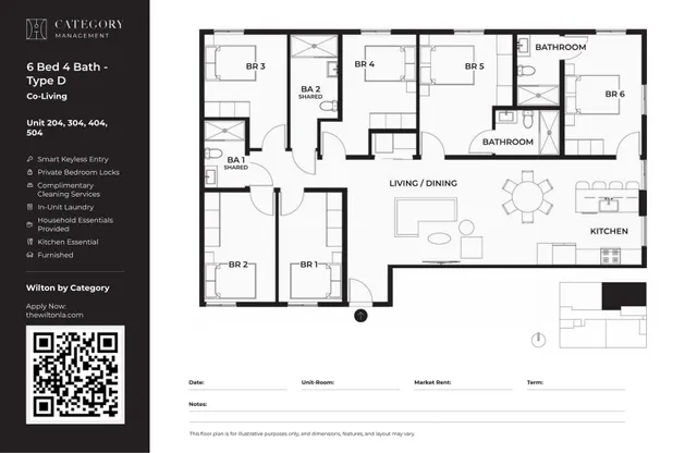 6 Bed 4 Bath-D