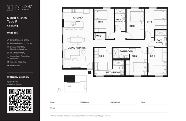 6 Bed 4 Bath-F