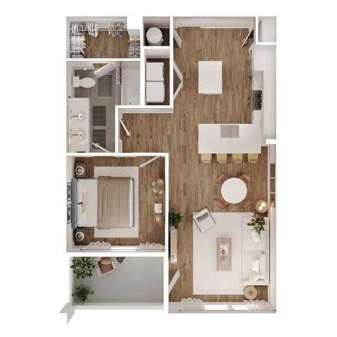 one bedroom apartment