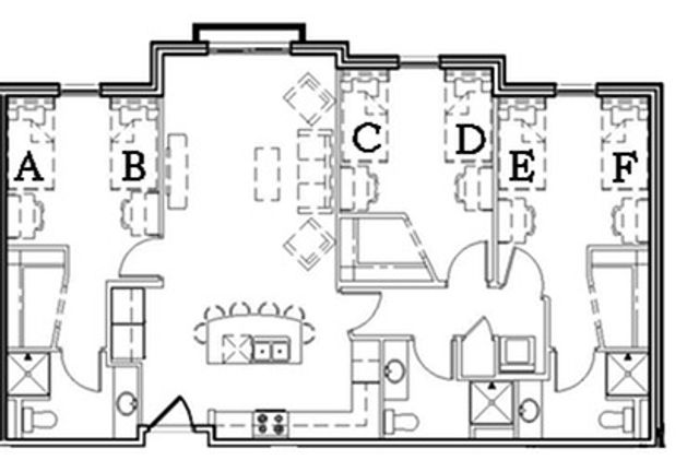 6 person apartment