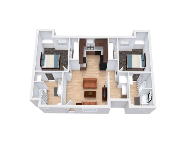 2 bed 2 bath