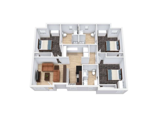 3 bed 3 bath