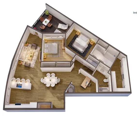 Fleur 3D Floor Plan