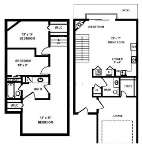 3 Bedrooms &middot; 1.5 Bathroom &middot; 1,350 Sq. Ft. Private garage, wood-burning fireplace, patio or deck, and luxurious finishes like backlit mirrors, mosaic backsplashes, under-cabinet lighting, and granite countertops.