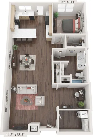 The Boardwalk One-Bedroom with Den - Crescent