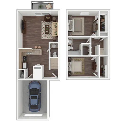 Pickerington Ridge - Two-Bedroom Floorplan