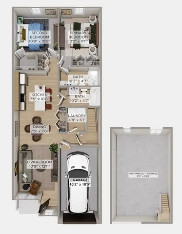 Crest II 2 Bed 2 Bath Ranch