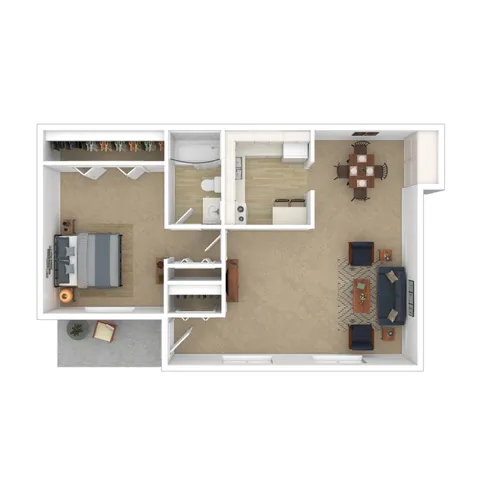 3D Furnished Calais