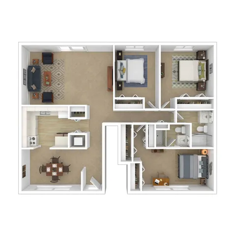 3D Furnished Brittany