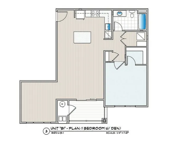 1 Bedroom Apartment with Den