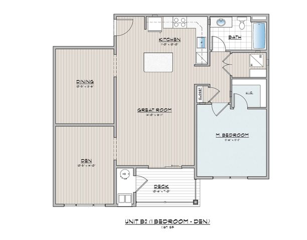 1 Bedroom Apartment with Den
