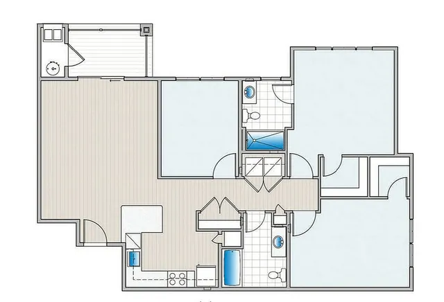 2 Bedroom Apartment with Den